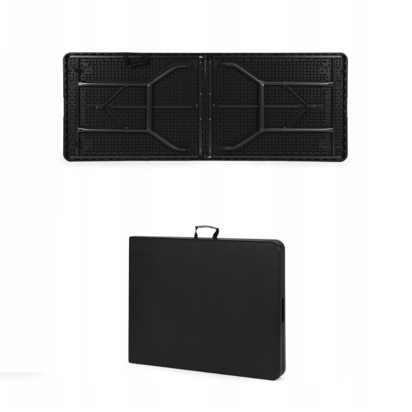 Tavolo pieghevole da catering 180 cm - nero