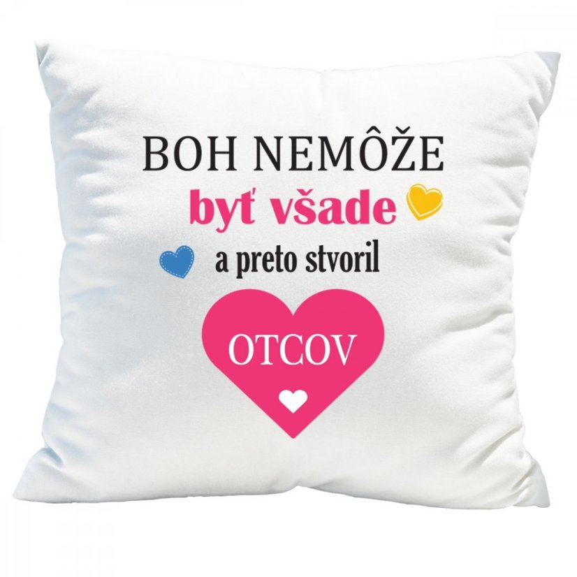 Dekoračný vankúšik s potlačou ku Dňu otcov