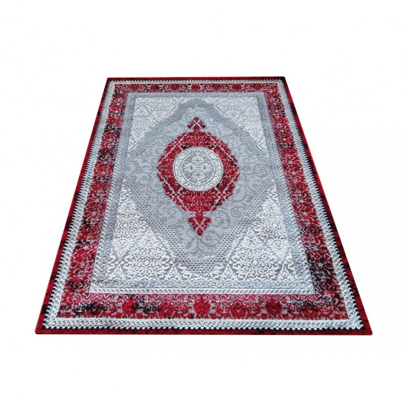 Ekskluzivni crveni tepih u vintage stilu - Veličina: Širina: 160 cm | Duljina: 220 cm