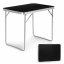Összecsukható vendéglátóasztal 80x60 cm fekete
