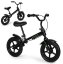 Otroško kolo za ravnotežje z ročno zavoro - črno