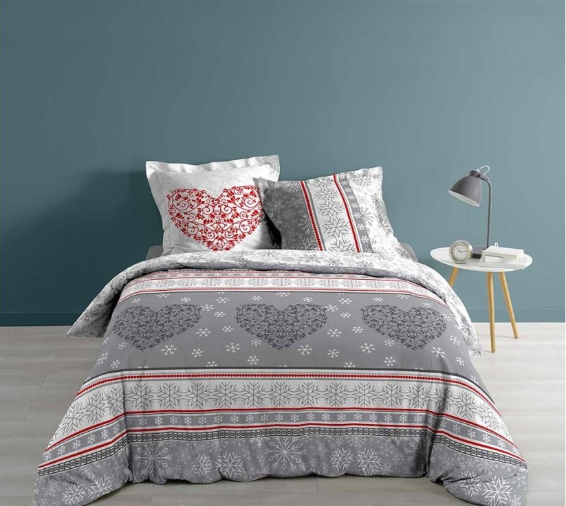 Romantické vianočné posteľné obliečky FLOCOEUR 200x220 cm