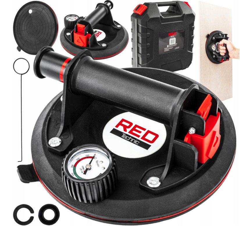 Vákuová prísavka s manometrom 190 kg RTPDS0112