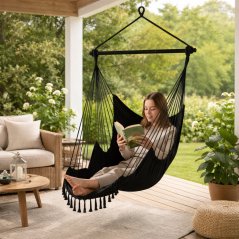 Viseči brazilski fotelj 2v1 BOHO z blazinami