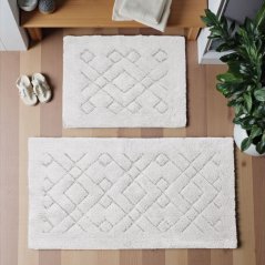 Súprava bavlnených kúpeľňových kobercov Boston 12 - krémová