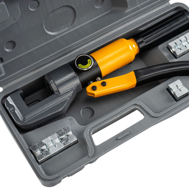 Hydraulický krimpovací lis na káble Powermat 4–70 mm², 6 T, 8 matríc