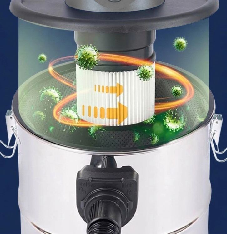 Aspirator de cenușă 1200 W cu filtru HEPA și funcție de suflare