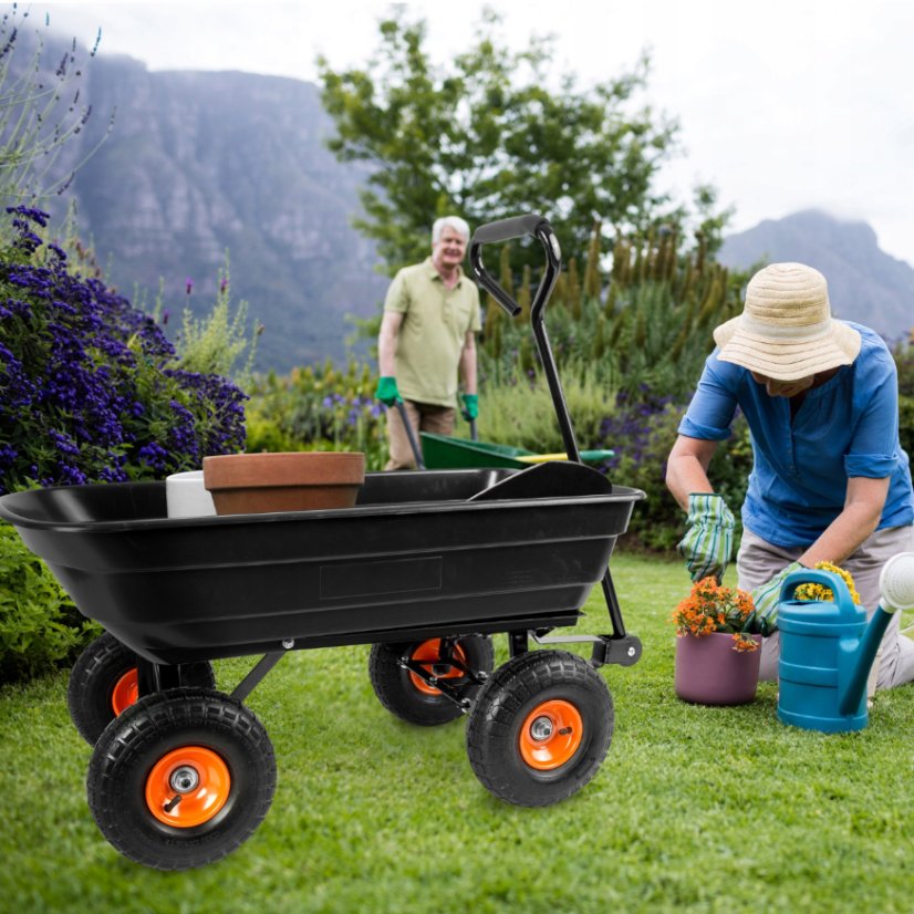 Zahradní vozík GARDENLINE černý