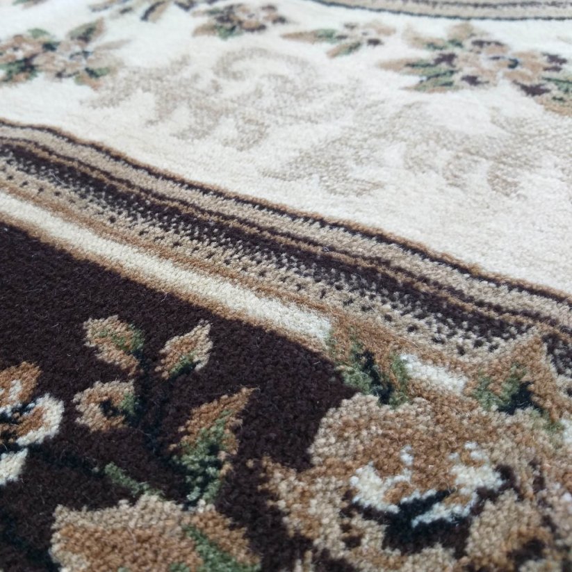 Vintage-Teppich in einer schönen braunen Farbe