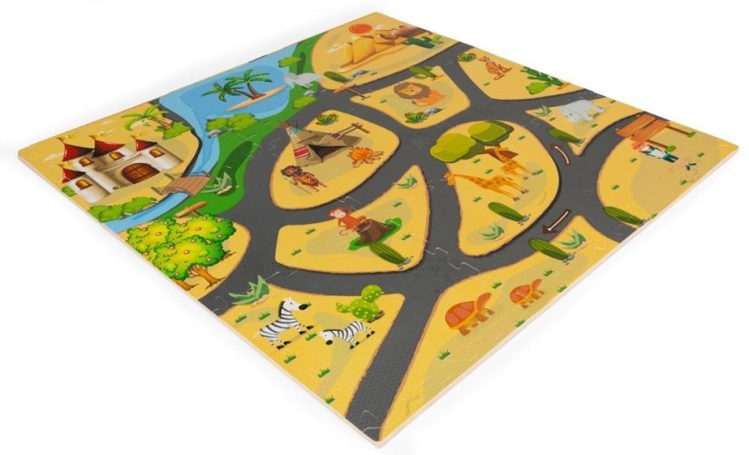 Große Schaumstoffmatte für Kinder 89,5 x 89,5 cm