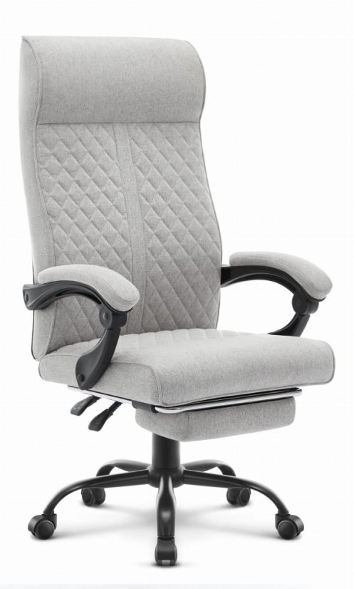 Scaun de birou ergonomic HC-1030, cu șezut cu arc și capacitate de încărcare de 120 kg – gri