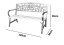 Vrtna klop 120 x 56 x 85 cm