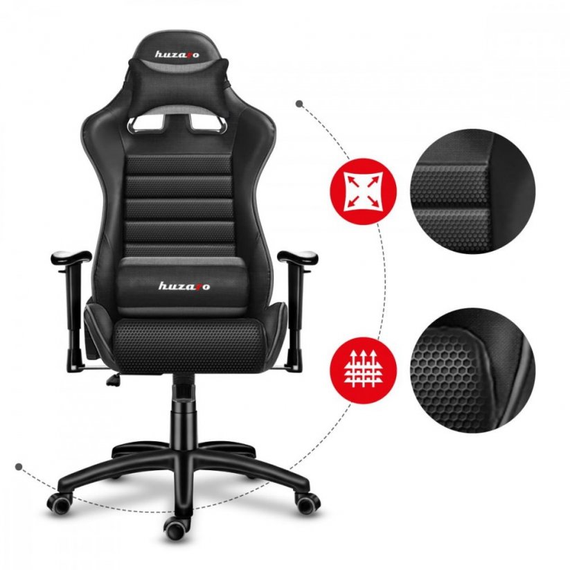 Professzionális gamer szék FORCE 6.0 fekete-szürke