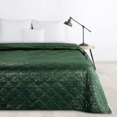 Cuvertură de pat din catifea de lux cu imprimeu argintiu - verde