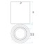 Stropni reflektor s podesivim kutom snopa – 80 x 100 mm
