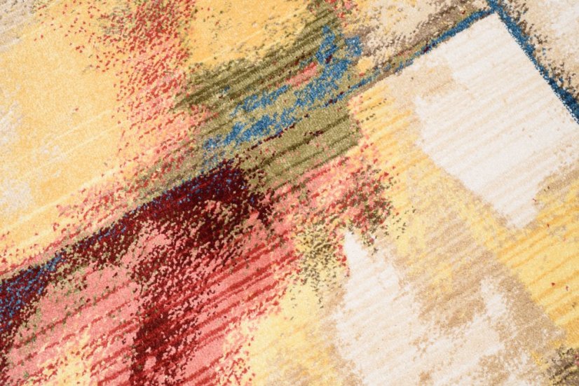 Covor original cu model abstract pentru camera de zi