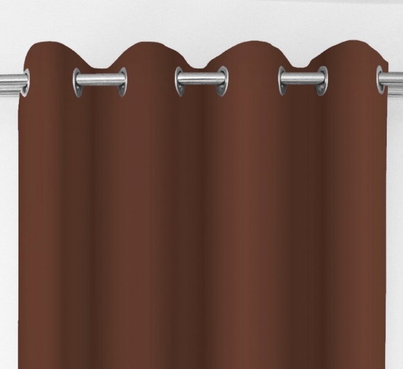 Luxus dekoratív sötétítő függöny barna