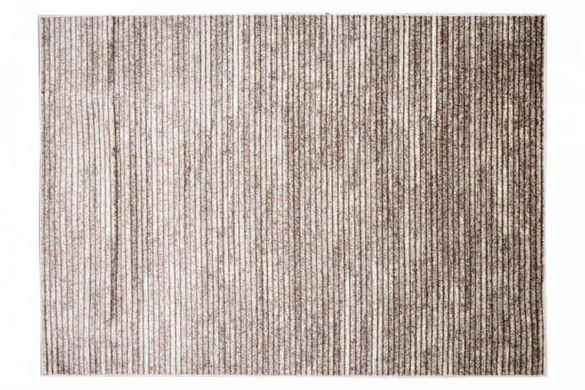 Moderní koberec v hnědých odstínech s tenkými proužky - Rozměr koberce: Šířka: 160 cm | Délka: 220 cm
