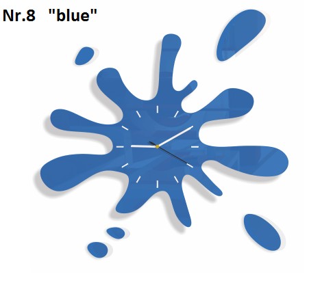 Modern falióra fröccsenő formájú