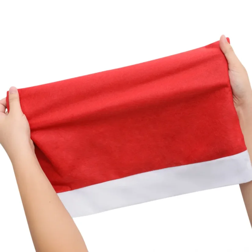 Návleky na stoličky mikulášska čiapka 6 kusov