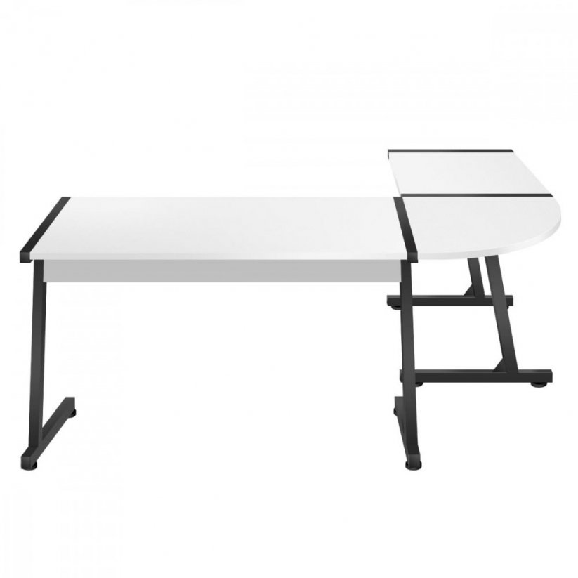 Prostrani HERO 6.0 kutni stol u bijeloj boji
