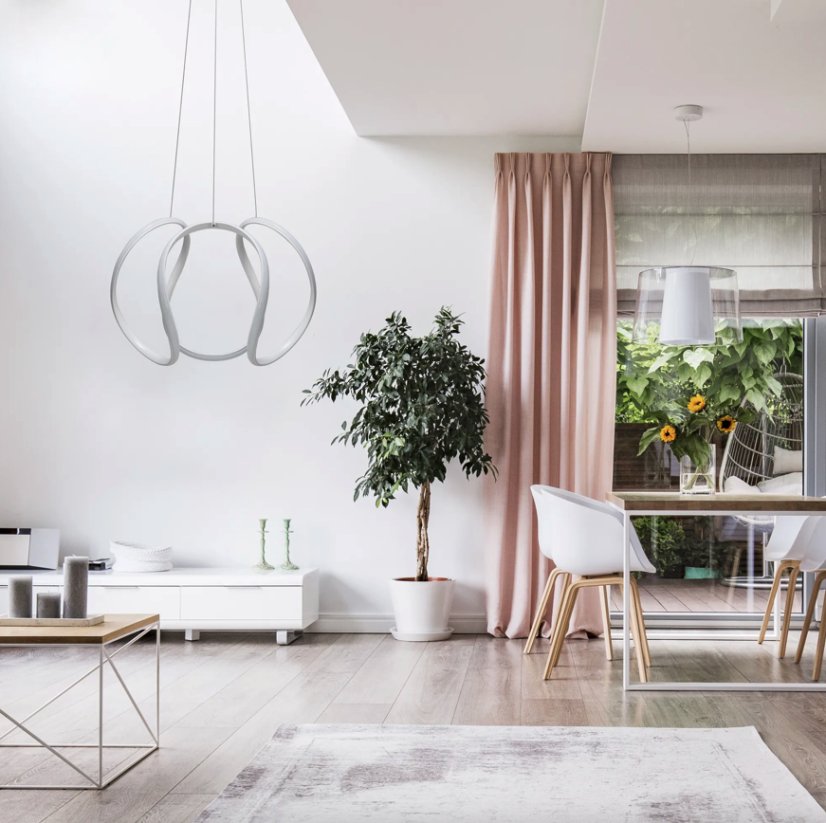 Elegantné moderné LED stropné svietidlo s diaľkovým ovládaním