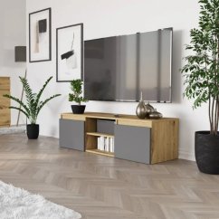 Moderný bezúchytkový TV stolík MODERN 120 cm - rôzne farebné prevedenia