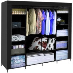 Textil-Kleiderschrank 170 x 170 x 42 cm