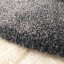 Moderner runder Teppich in Schwarz - Die Größe des Teppichs: 133X133