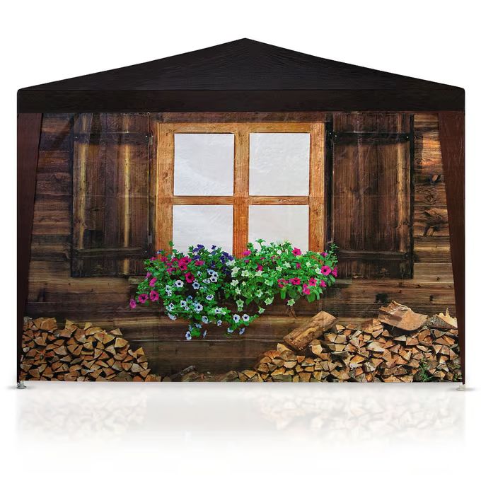 Cort de petrecere - cort de grădină elegant în designul unei cabine din lemn 3 x 6 m