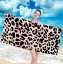 Плажна кърпа с модел на гепард