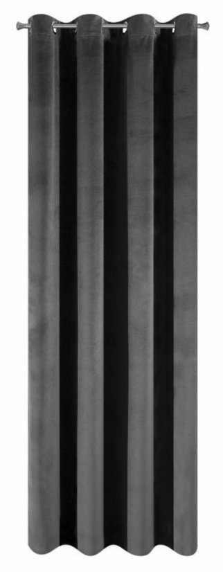 Elegáns fekete drapéria 140 x 250 cm