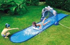 Tobogan de apă pentru copii ICE BREAKER 500 x 95 cm cu fântână