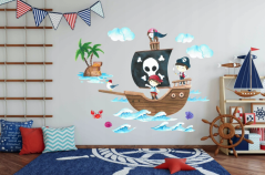 Originale adesivo murale per bambini marinai