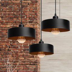 Plafoniera a soppalco con 3 punti luce