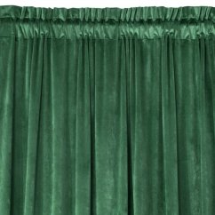 Зелена затъмняваща завеса с лента на райета 140 x 300 cm