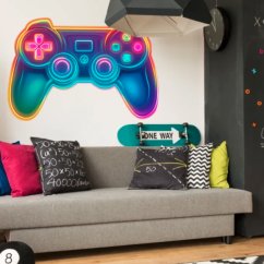 Falmatrica gyerekeknek és tizenéveseknek - neon játékvezérlő