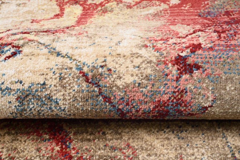 Designerteppich mit abstraktem Muster für das Wohnzimmer