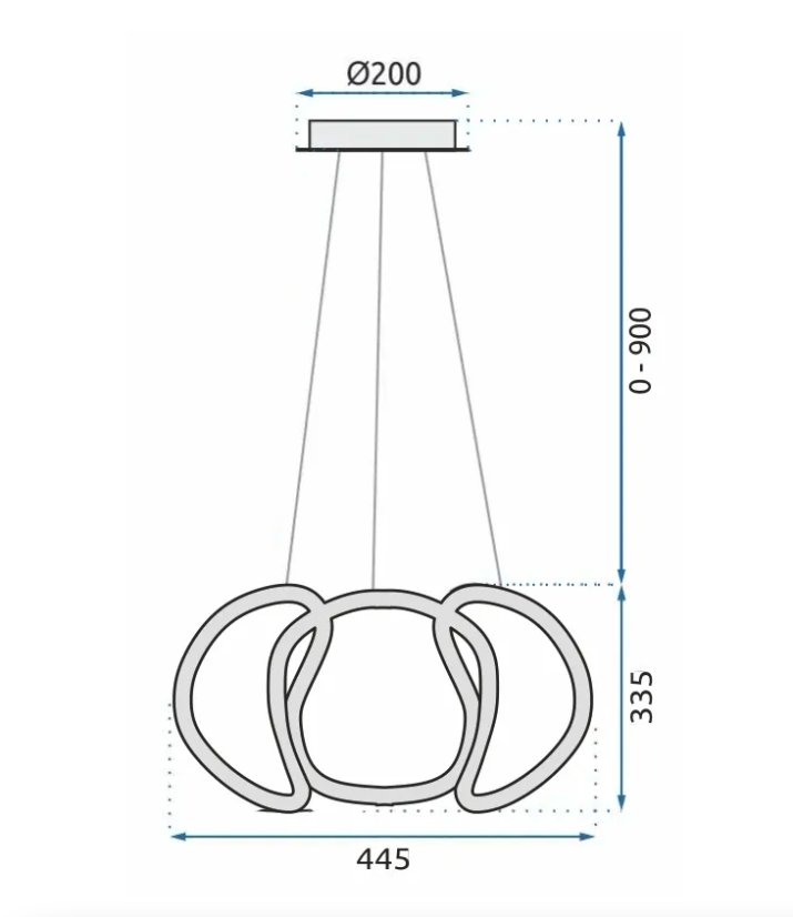 Elegantné moderné LED stropné svietidlo s diaľkovým ovládaním