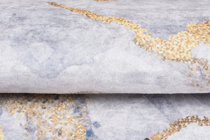 Ярък модерен килим с мраморна шарка 