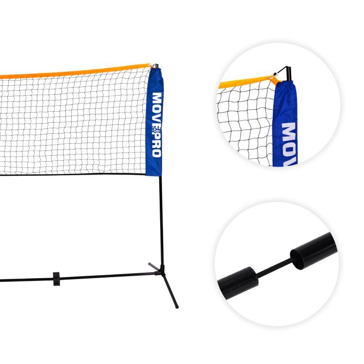 Zložljiva športna mreža MovePro 3v1 za badminton, tenis in odbojko z nastavljivo višino