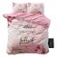Romantické ružové posteľné obliečky s kvetmi 220 x 200 cm