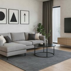 Modern szürke egyszínű szőnyeg csúszásmentes kivitelben ETA4