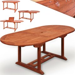 Vrtna raztegljiva miza Vanamo iz evkaliptusa 150 - 200 x 100 x 74 cm