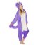 Fialový kigurumi overal s motivem jednorožce velikost L