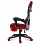 Ergonomska gaming crvena stolica s osloncem za noge COMBAT 3.0