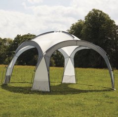 Pavillonzelt für Gartenpicknick 3,5 x 3,5 m grau