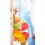 Strandtuch mit sommerlichem Getränkemuster, 100 x 180 cm