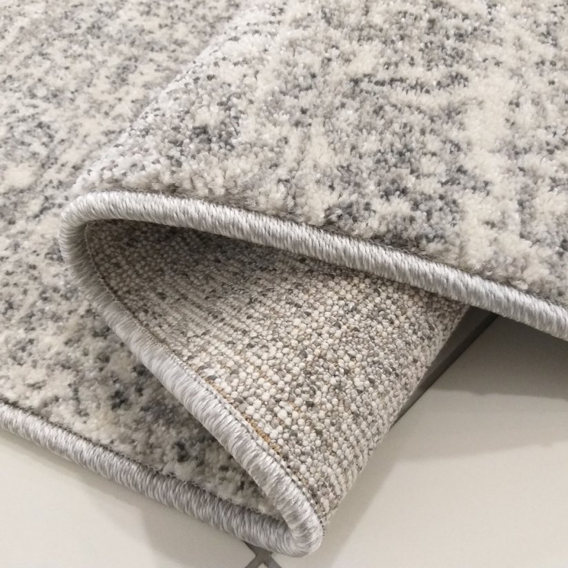 Kvalitní šedý koberec v módním designu - Rozměr koberce: Šířka: 160 cm | Délka: 220 cm