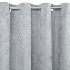 Kvalitní záclona pro kruhy ve světle šedé barvě 140X250 cm